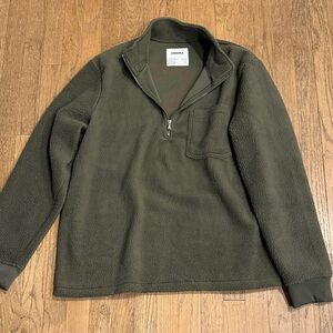 Sonoma Men's Green Zip-Up Sweater